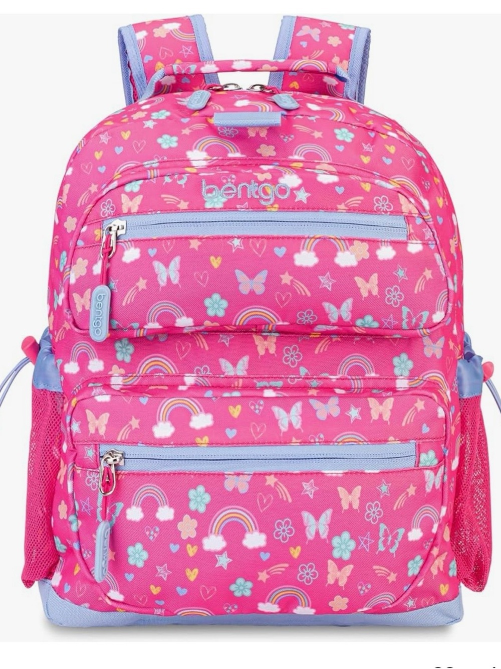 Bentgo Kids Backpack with  Rainbow & Butterfly Print